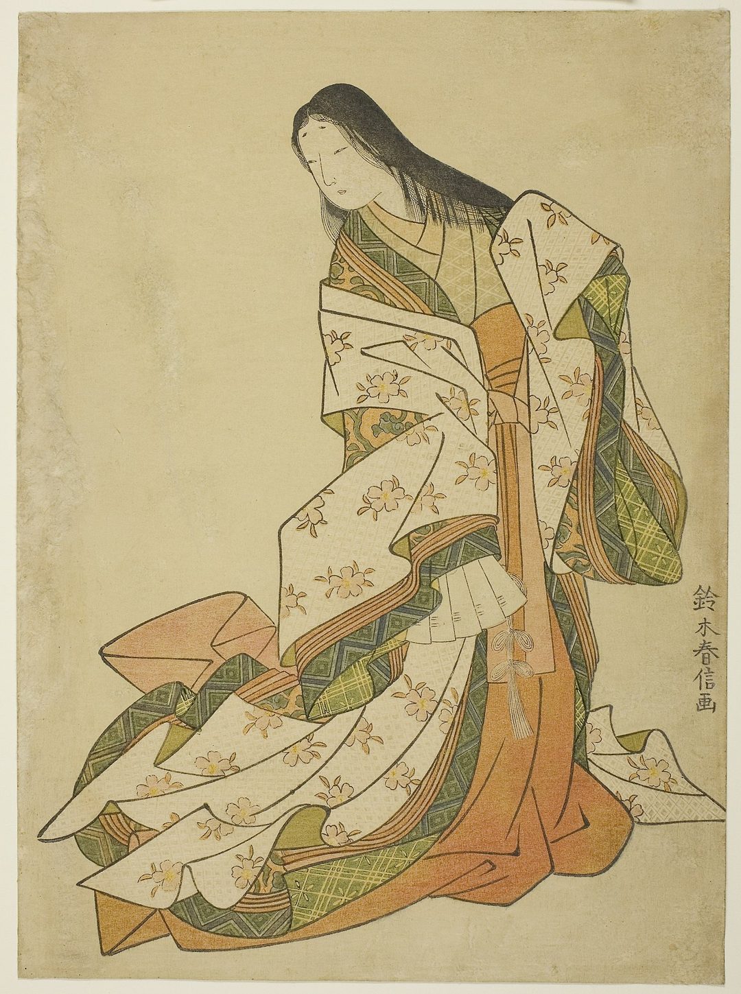 The Poetess Ono no Komachi — Suzuki Harunobu