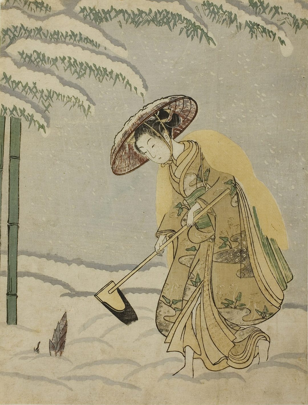 Gathering Bamboo Shoots — Suzuki Harunobu