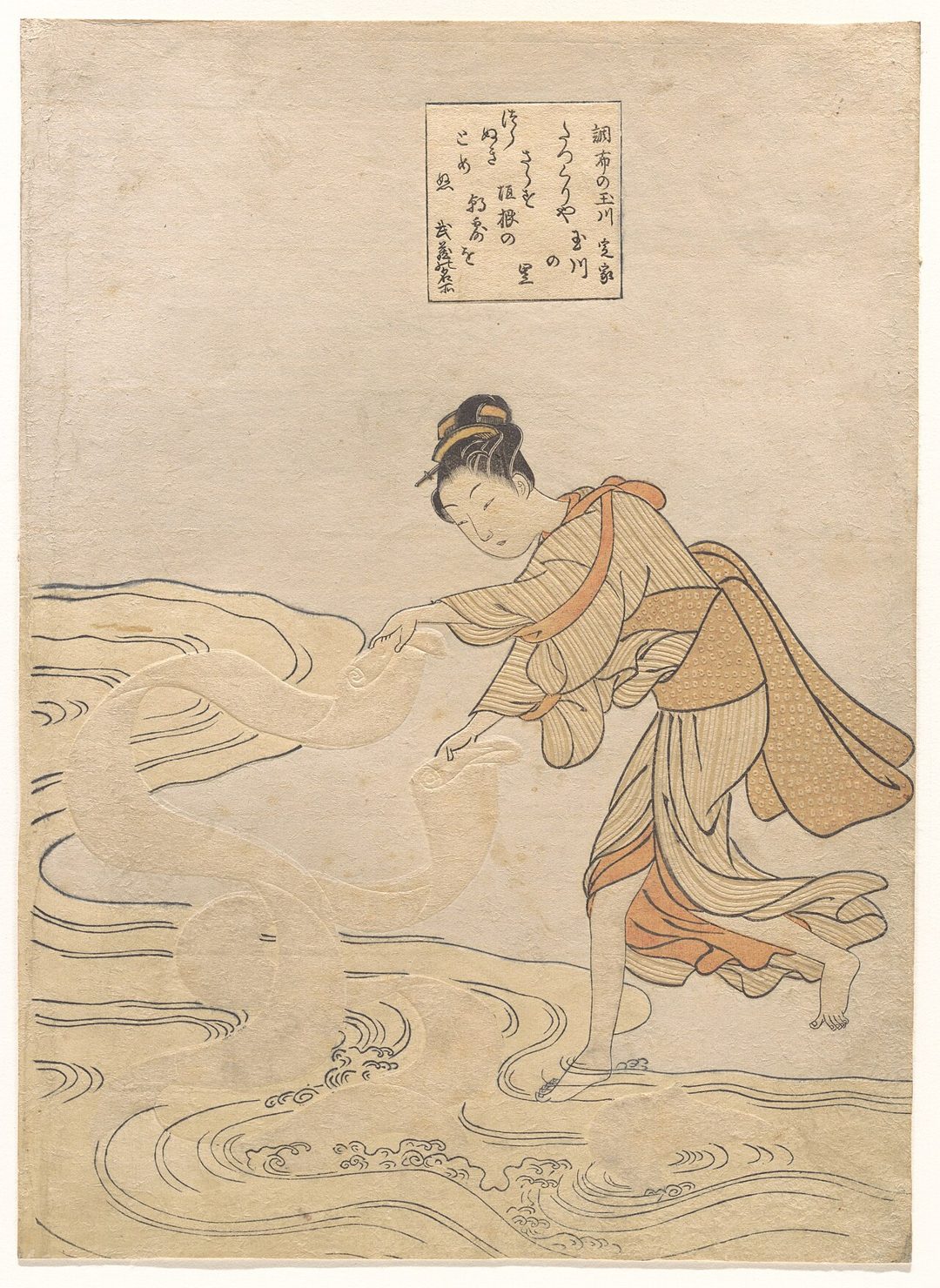 The Jewel River at Chofu — Suzuki Harunobu